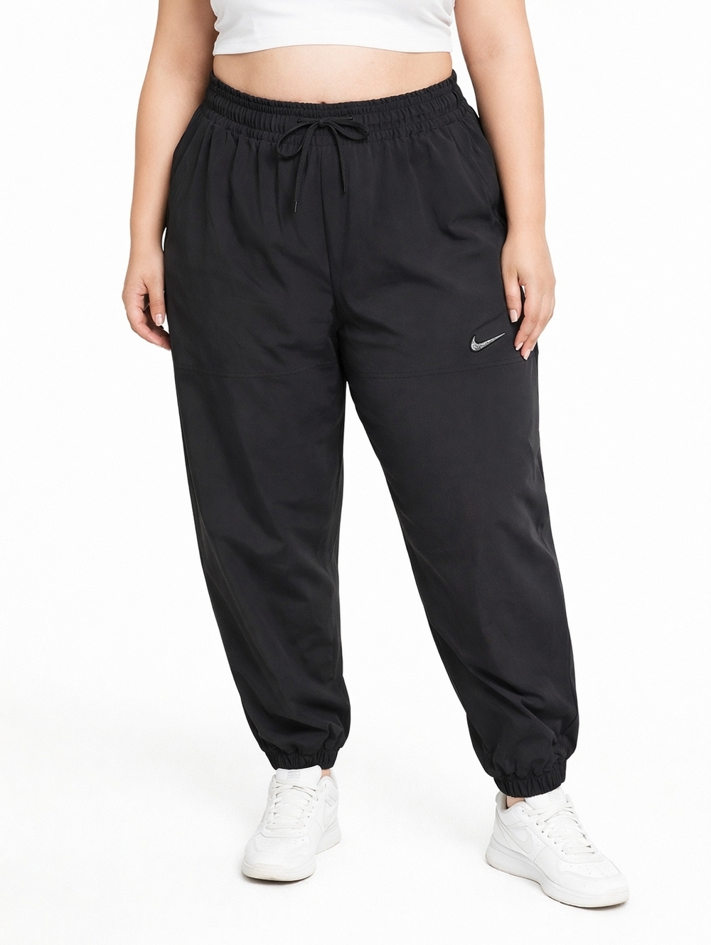 Nike Black Men's Jogger Sweatpants with Swoosh